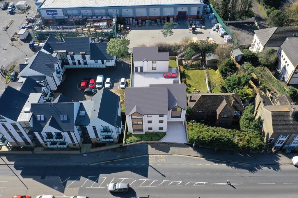 Lot: 85 - LAND WITH OUTLINE PLANNING FOR SEVEN FLATS - Second CGI of proposed scheme